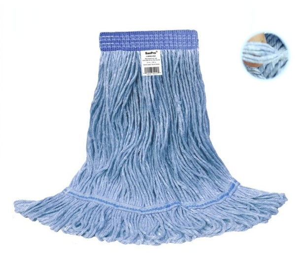24 oz Blue Loop Mop with Blue Narrow Band